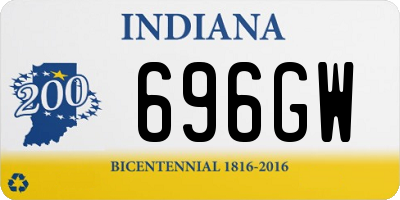 IN license plate 696GW