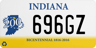IN license plate 696GZ