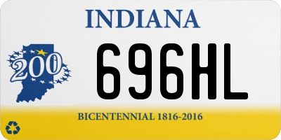 IN license plate 696HL