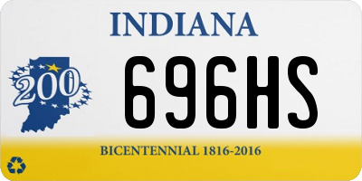 IN license plate 696HS