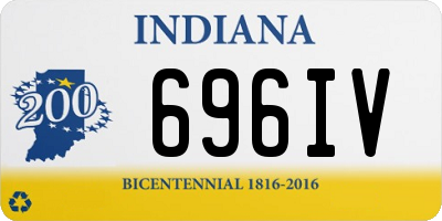 IN license plate 696IV
