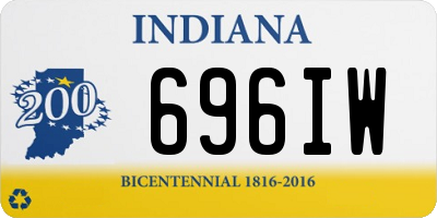 IN license plate 696IW