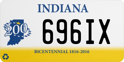 IN license plate 696IX