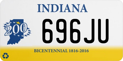 IN license plate 696JU