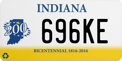 IN license plate 696KE