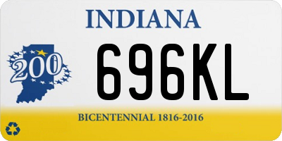 IN license plate 696KL