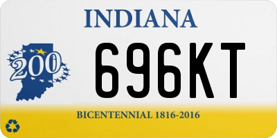 IN license plate 696KT