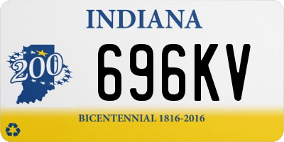 IN license plate 696KV