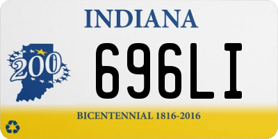 IN license plate 696LI