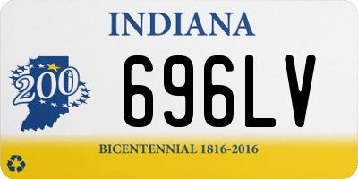 IN license plate 696LV