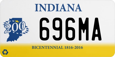 IN license plate 696MA