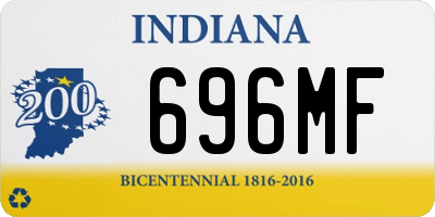IN license plate 696MF