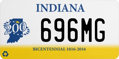 IN license plate 696MG