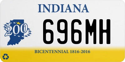IN license plate 696MH