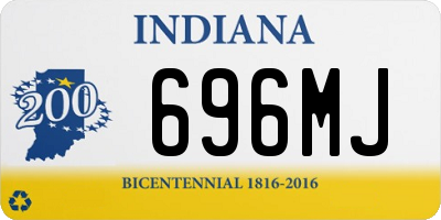 IN license plate 696MJ