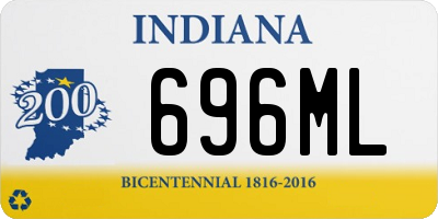 IN license plate 696ML