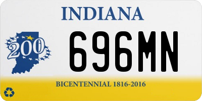 IN license plate 696MN