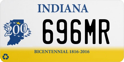 IN license plate 696MR
