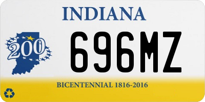IN license plate 696MZ