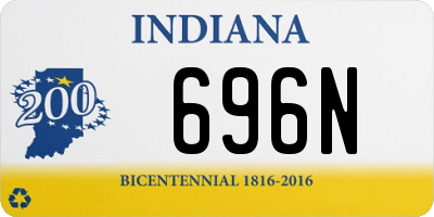 IN license plate 696N