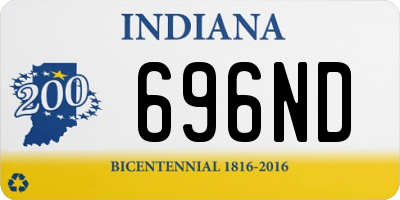 IN license plate 696ND