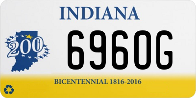 IN license plate 696OG