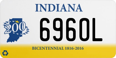 IN license plate 696OL