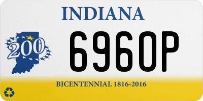 IN license plate 696OP