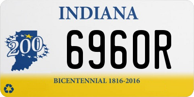 IN license plate 696OR