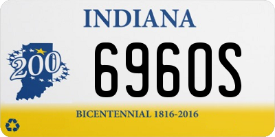 IN license plate 696OS