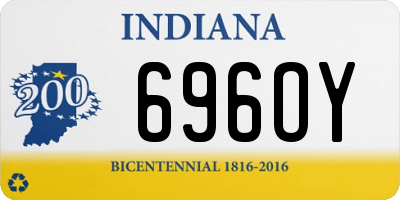 IN license plate 696OY