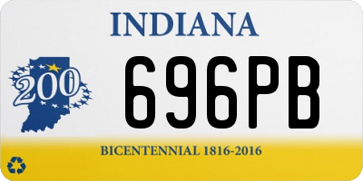 IN license plate 696PB