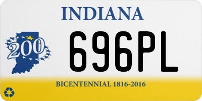 IN license plate 696PL