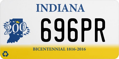 IN license plate 696PR