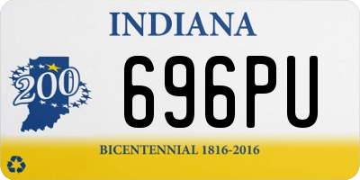 IN license plate 696PU
