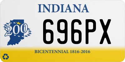 IN license plate 696PX