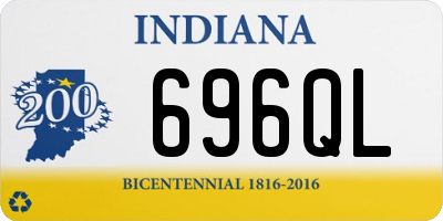 IN license plate 696QL