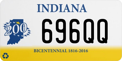 IN license plate 696QQ