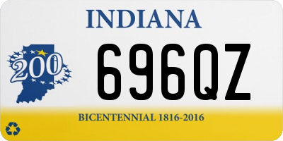 IN license plate 696QZ