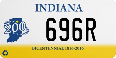 IN license plate 696R