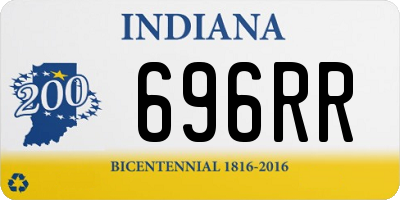 IN license plate 696RR