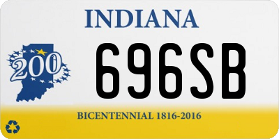 IN license plate 696SB