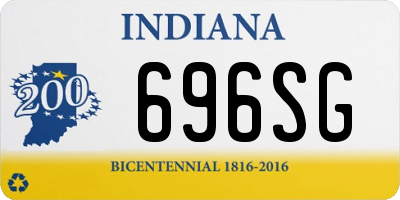 IN license plate 696SG