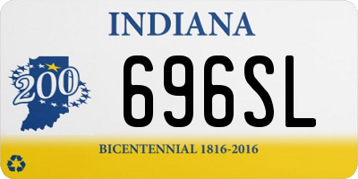 IN license plate 696SL