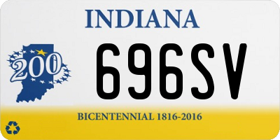 IN license plate 696SV