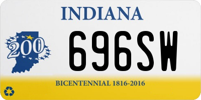 IN license plate 696SW