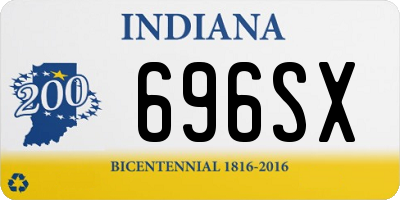 IN license plate 696SX
