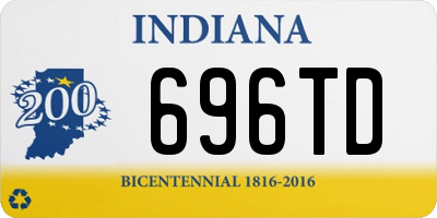 IN license plate 696TD