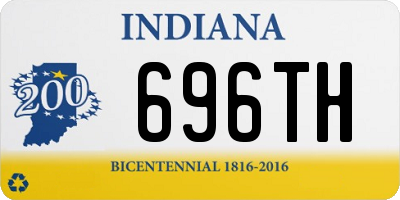 IN license plate 696TH