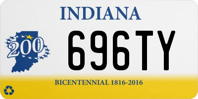 IN license plate 696TY